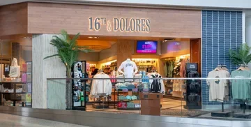 Exterior of 16th & Dolores with merchandise on display