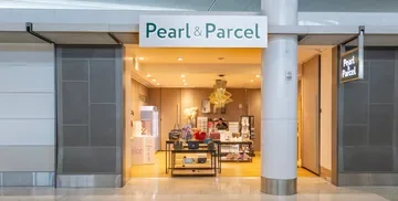 Exterior of Pearl & Parcel shop in Terminal 2, SFO