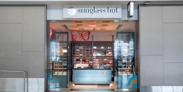 Sunglass Hut exterior in Harvey Milk Terminal 1, SFO