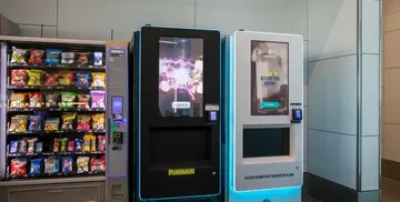 Pokemon vending machine in a nook at SFO Airport