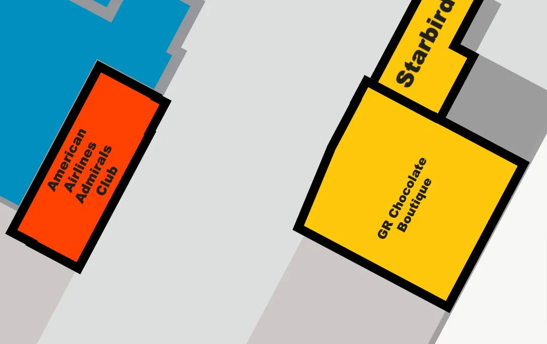 Map of GR Chocolate Boutique in Harvey Milk Terminal 1, SFO
