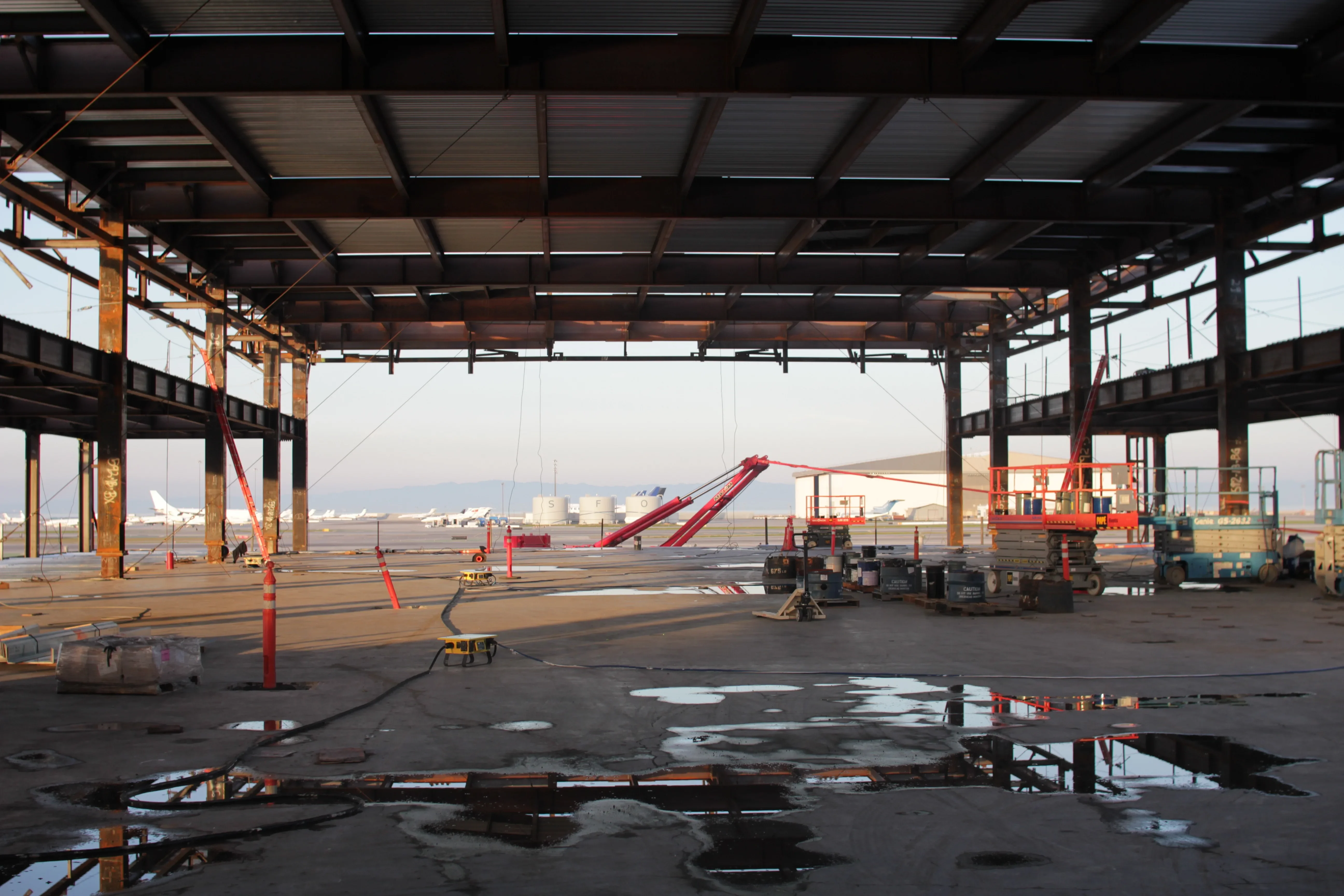 Terminal 3 West Project under construction at SFO