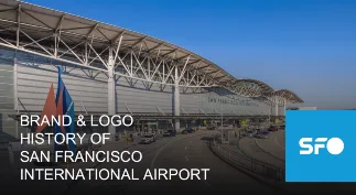Cared with text: Brand & logo history of San Francisco International Airport