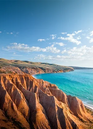 The ocean and coastline near Adelaide, Australia