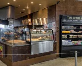 Bakery and Grab and Go cases at Peet's Coffee & Tea in Terminal 2