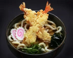 Tempura Udon entree from Wakaba Sankaku SFO