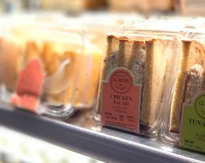 Egg and tuna salad sandwiches sold at Pronto, SFO