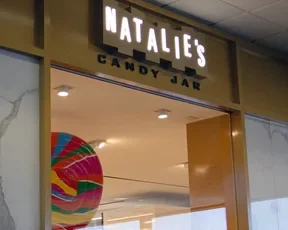 Natalie's Candy Jar sign